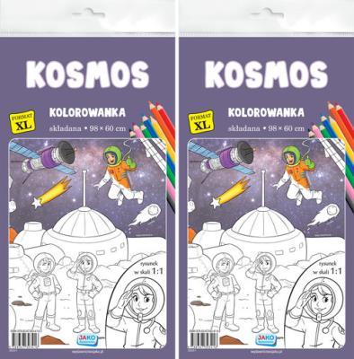 Kolorowanka XL. Kosmos 2szt/zgr. Wydawca: Jako. SmakLiter.pl Opakowanie Kolorowanka XL. Kosmos 2szt/zgr