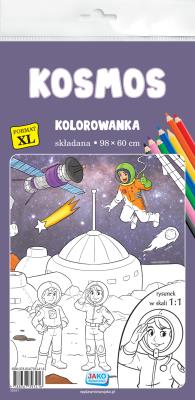 Kolorowanka XL kosmos. Autor:   Praca zbiorowa. SmakLiter.pl Okładka książki Kolorowanka XL kosmos