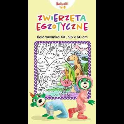 Kolorowanka XXL. Zwierzęta egzotyczne. Wydawca: Trefl Books. SmakLiter.pl Opakowanie Kolorowanka XXL. Zwierzęta egzotyczne