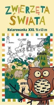 Okładka książki Kolorowanka XXL. Zwierzęta świata