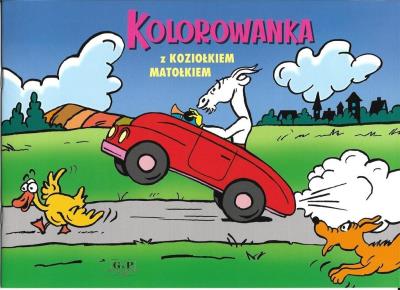 Kolorowanka z Koziołkiem Matołkiem - autko. Autor:   Praca zbiorowa. SmakLiter.pl Okładka książki Kolorowanka z Koziołkiem Matołkiem - autko