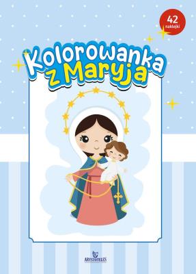 Kolorowanka z Maryją. Autor: Brykała Dorota. SmakLiter.pl Okładka książki Kolorowanka z Maryją
