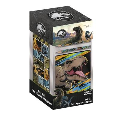 Kolorowanka z piórnikiem Jurassic. Wydawca: Diakakis. SmakLiter.pl Opakowanie Kolorowanka z piórnikiem Jurassic