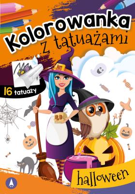 Okładka książki Kolorowanka z tatuażami. Halloween