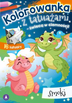 Okładka książki Kolorowanka z tatuażami Smoki