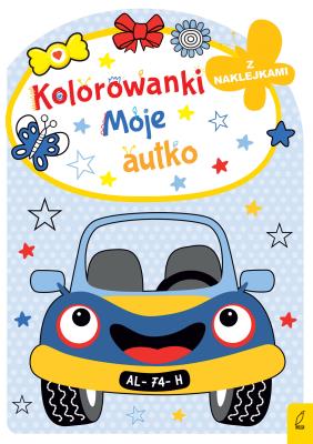 Kolorowanka z wykrojnikiem. Moje autko. Autor: Opracowanie zbiorowe. SmakLiter.pl Okładka książki Kolorowanka z wykrojnikiem. Moje autko