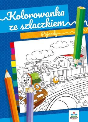 Okładka książki Kolorowanka ze szlaczkiem. Pojazdy