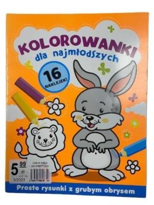 Kolorowanki dla najmłodszych. Króliczek. Autor:   Praca zbiorowa. SmakLiter.pl Okładka książki Kolorowanki dla najmłodszych. Króliczek