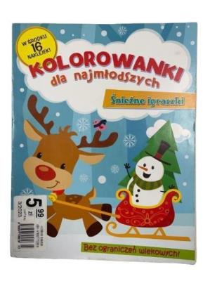 Kolorowanki dla najmłodszych. Śnieżne igraszki. Autor:   Praca zbiorowa. SmakLiter.pl Okładka książki Kolorowanki dla najmłodszych. Śnieżne igraszki
