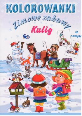 Okładka książki Kolorowanki Zimowe ferie