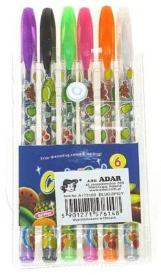 Opakowanie Kolorowe długopisy żelowe 6 kolorów