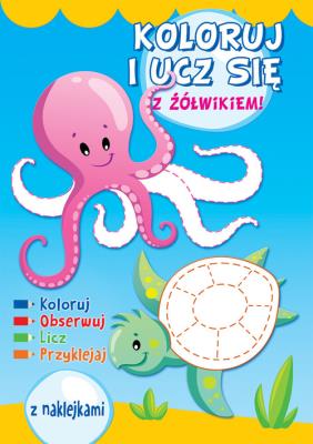 Okładka książki Koloruj i ucz się z żółwikiem!