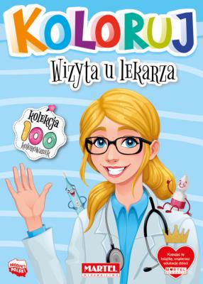 Okładka książki Koloruj - Wizyta u lekarza