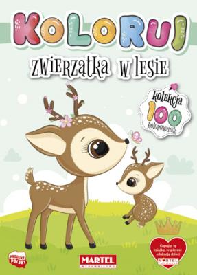 Okładka książki Koloruj Zwierzątka w lesie