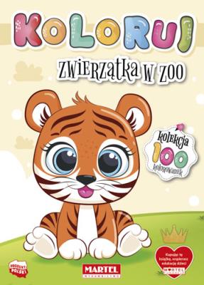 Okładka książki Koloruj Zwierzątka w zoo