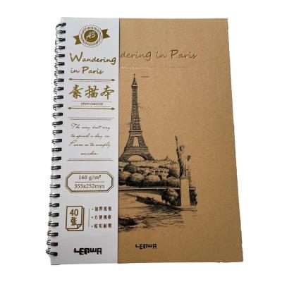 Opakowanie Kołoszkicownik 40K 160gsm Wieża Eiffla kraft