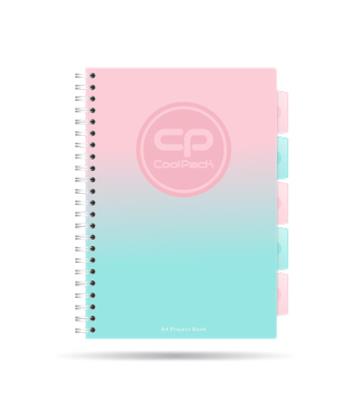 Opakowanie Kołozeszyt A4 100k kratka PP Coolpack gradient strawberry