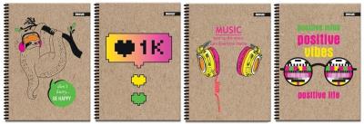 Kołozeszyt A4/80K kratka Kraft Liner Fluo (5szt). Wydawca: Beniamin. SmakLiter.pl Opakowanie Kołozeszyt A4/80K kratka Kraft Liner Fluo (5szt)