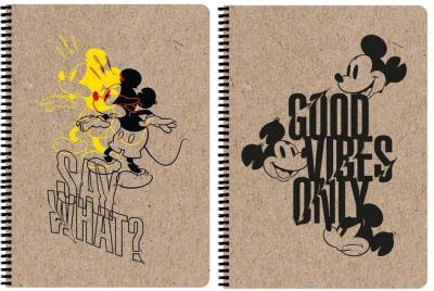 Opakowanie Kołozeszyt A4/80K kratka Mickey Mouse Kraft (5szt)