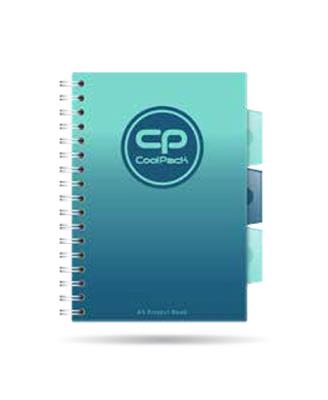 Opakowanie Kołozeszyt A5 100k kratka PP Coolpack gradient blue lagoon