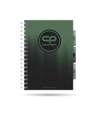 Opakowanie Kołozeszyt A5 100k kratka PP Coolpack gradient grass