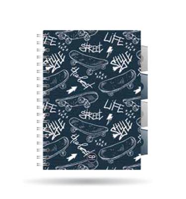 Opakowanie Kołozeszyt A5 100k kratka PP Coolpack street life