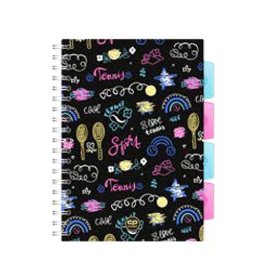 Opakowanie Kołozeszyt A5 100k kratka PP Coolpack tennis star