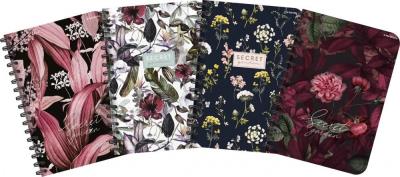 Opakowanie Kołozeszyt A5/100K kratka Secret Garden (5szt)