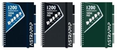 Opakowanie Kołozeszyt A5/200K Ombre (3szt) ASTRA