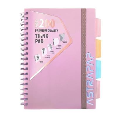 Opakowanie Kołozeszyt B5/200K Pastel PP ASTRA