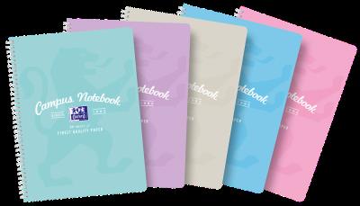 Opakowanie KOŁOZESZYT OXFORD CAMPUS A4+ 80K 90G K5X5 PASTEL