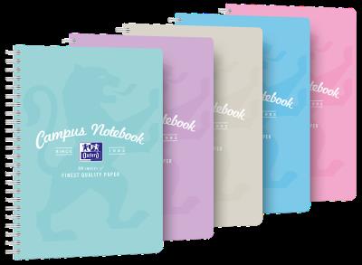 Opakowanie KOŁOZESZYT OXFORD CAMPUS B5+ 80K 90G K5X5 PASTEL