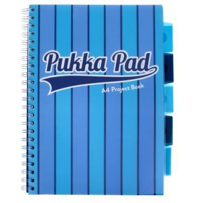 Kołozeszyt Pukka Pad A4 Project Book Vogue niebieski. Wydawca: Pukka Pads. SmakLiter.pl Opakowanie Kołozeszyt Pukka Pad A4 Project Book Vogue niebieski
