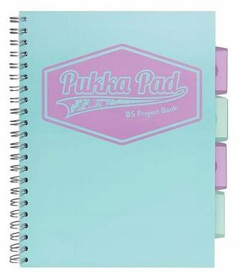 Kołozeszyt Pukka Pad B5 Project Book Pastel morski. Wydawca: Pukka Pads. SmakLiter.pl Opakowanie Kołozeszyt Pukka Pad B5 Project Book Pastel morski