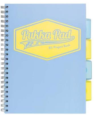 Kołozeszyt Pukka Pad B5 Project Book Pastel niebieski. Wydawca: Pukka Pads. SmakLiter.pl Opakowanie Kołozeszyt Pukka Pad B5 Project Book Pastel niebieski