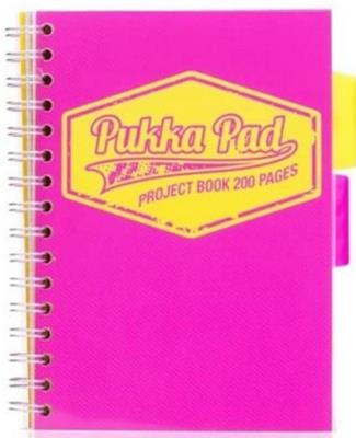 Opakowanie Kołozeszyt Pukka Pad Project Book Neon a5 200k kratka różowy 8418-neo
