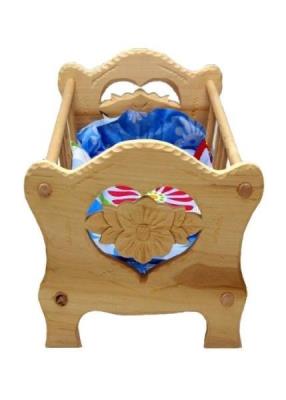 Opakowanie Kołyska drew.15x29x29 posciel kwiatek 321723