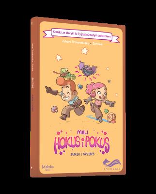 Komiks paragrafowy. Mali Hokus i Pokus. Autor: Troianowsky Johan. SmakLiter.pl Okładka książki Komiks paragrafowy. Mali Hokus i Pokus