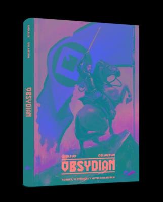 Komiks paragrafowy Obsydian. Autor: Gigleux. SmakLiter.pl Okładka książki Komiks paragrafowy Obsydian