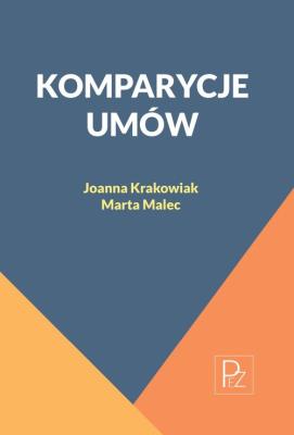 Komparycje umów. Autor: Krakowiak Joanna, Malec Marta. SmakLiter.pl Okładka książki Komparycje umów