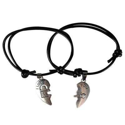 Opakowanie Komplet bransoletek - dwie połówki serca 2szt