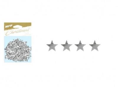 Opakowanie Konfetti gwiazdki srebrne 20g