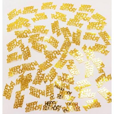 Opakowanie Konfetti metalizowane Happy Birthday złote
