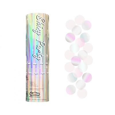 Opakowanie Konfetti pneumatyczne kółka opalizujące 15cm