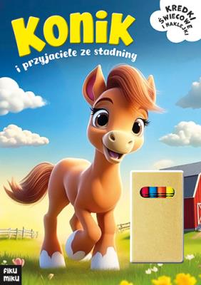 Konik i przyjaciele ze stadniny. Autor: Opracowanie zbiorowe. SmakLiter.pl Okładka książki Konik i przyjaciele ze stadniny