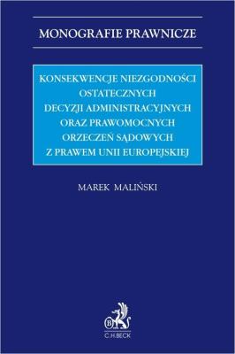 Okładka książki Konsekwencje niezgodności ostatecznych decyzji...