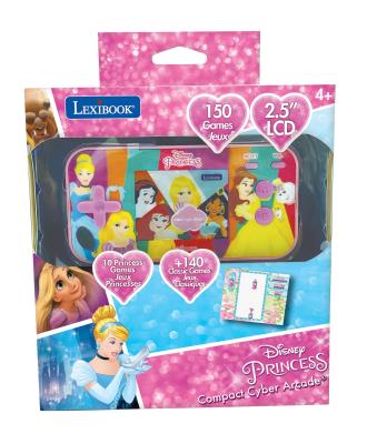 Opakowanie Konsola podręczna Compact Cyber Arcade®  Disney Princess - ekran 2,5'' 150 gier w tym 10 z księżniczkami Disneya  JL2367DP