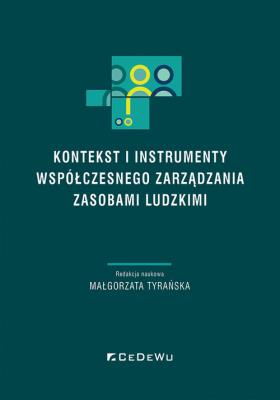 Okładka książki Kontekst i instrumenty współczesnego zarządzania zasobami ludzkimi