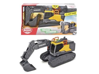 Koparka Volvo światło dźwięk. Wydawca: Dickie Toys. SmakLiter.pl Opakowanie Koparka Volvo światło dźwięk