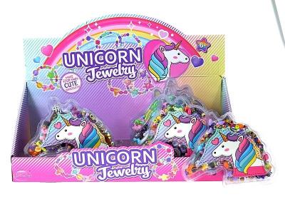 Opakowanie Koraliki do nawlekania - jednorożec (8szt)